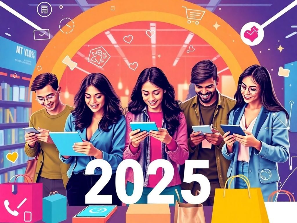 Oameni cumpărând online cu dispozitive digitale moderne.